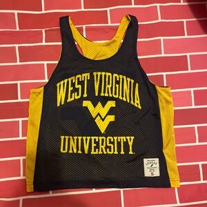 West Virginia University Retro Women’s Tank Top  Size Small Reversible